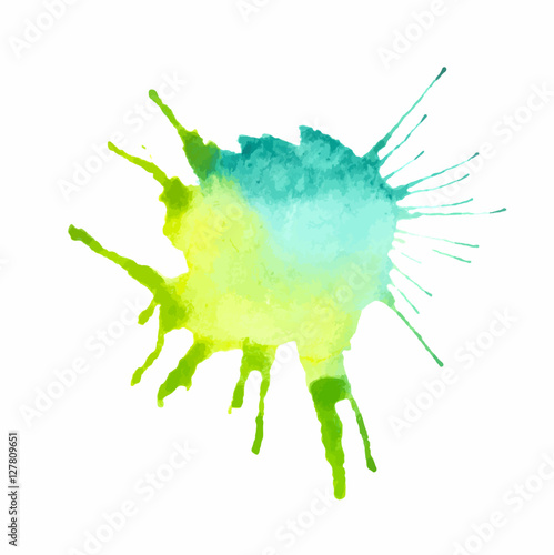 Isolated watercolor splash