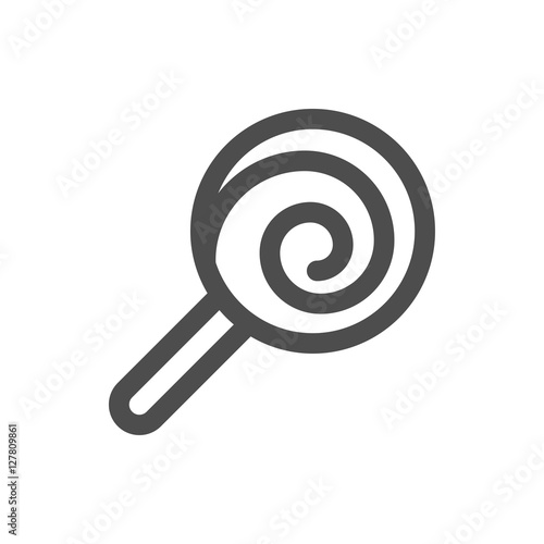 vector lollipop linear icon symbol