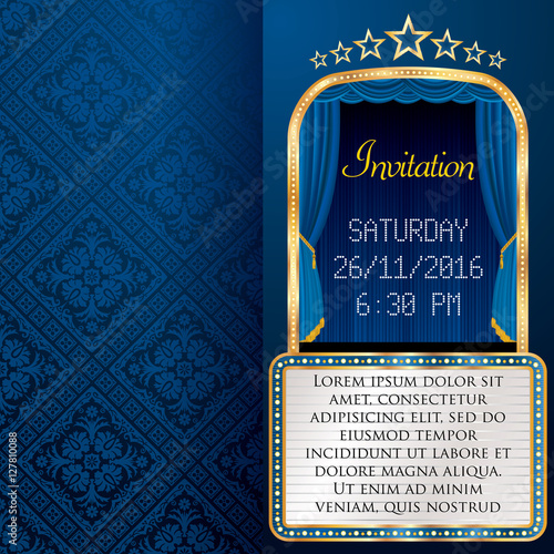 blue billboard invitation