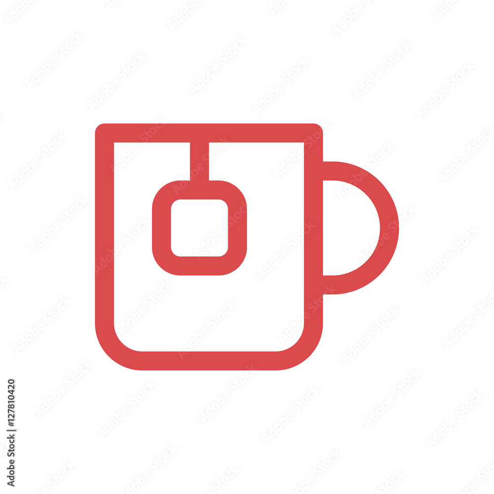 vector cup of tea linear icon symbol vector cup of tea linear icon symbol