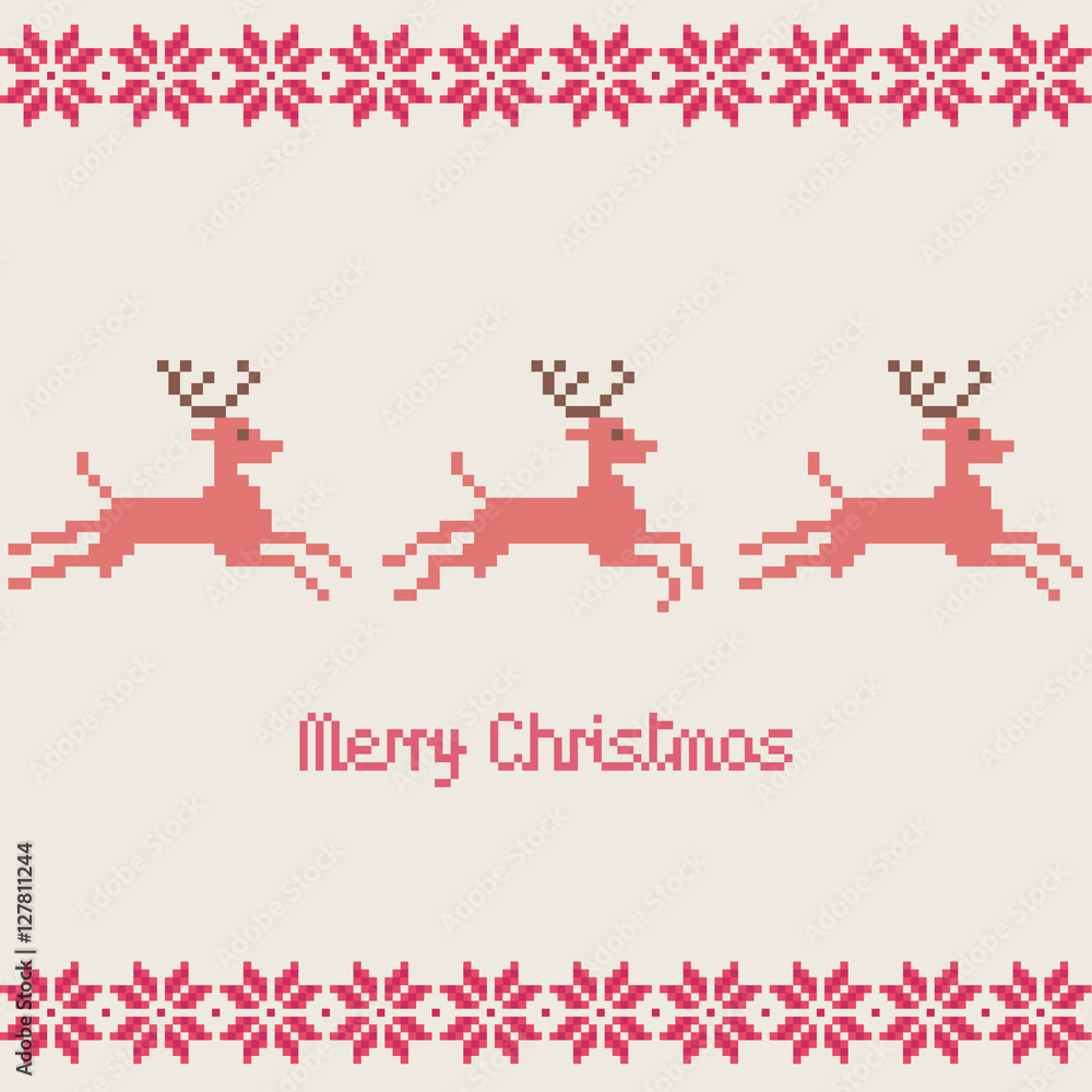 Merry Christmas vector pixels Merry Christmas vector pixels