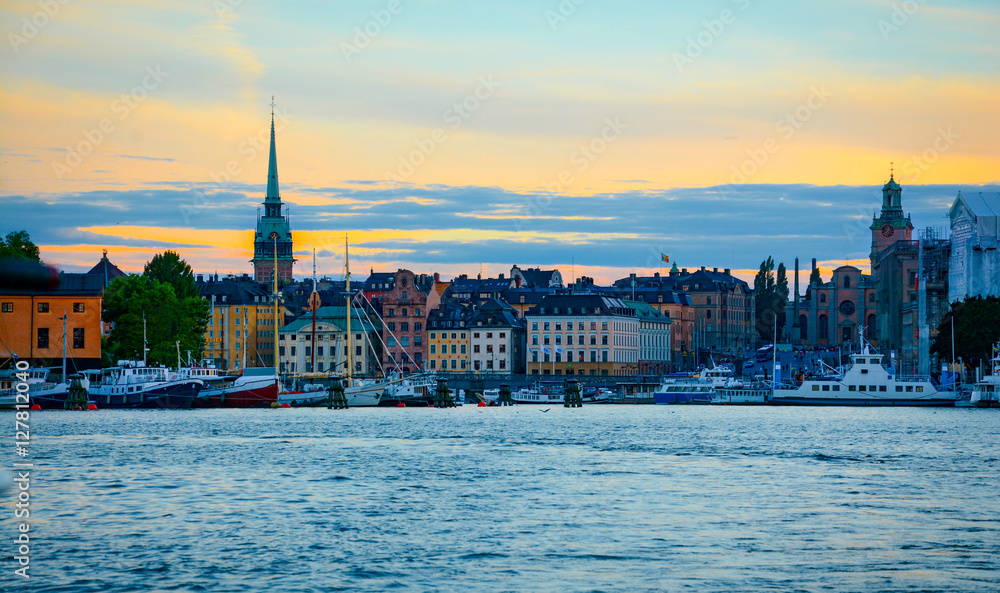 Fototapeta premium Stockholm , Shooting in the Night