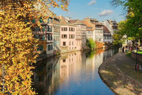 Petit France medieval district of Strasbourg, France