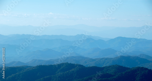 landscape nature - mountain and sky view in chiangmai thailand