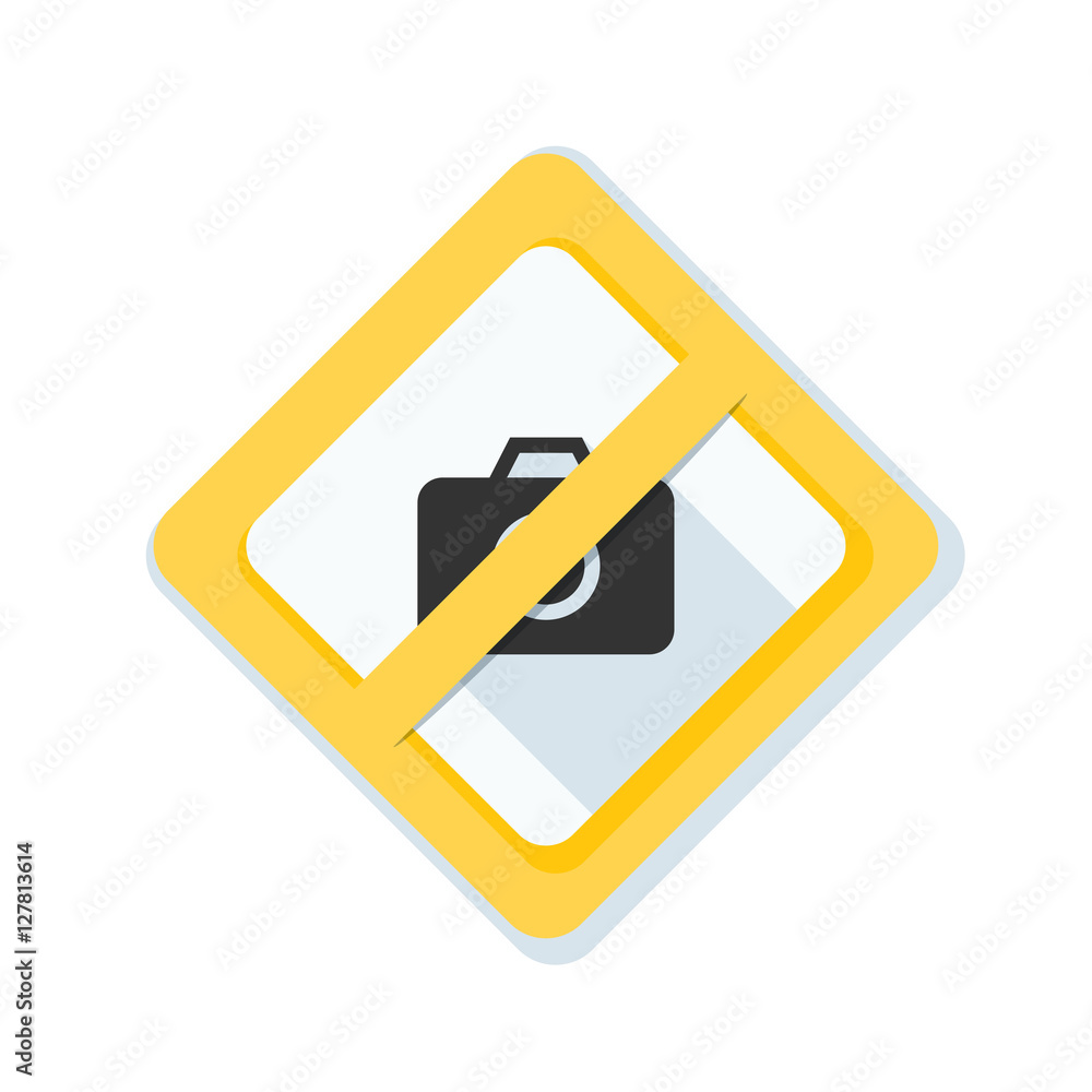 No photography allowed sign