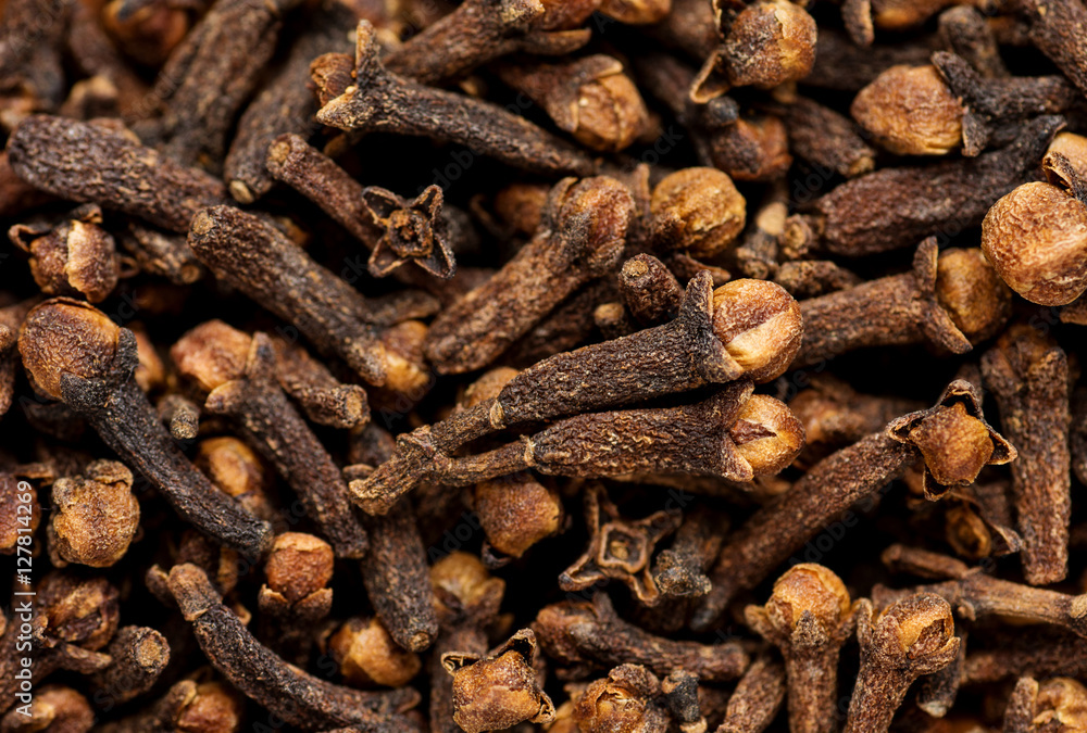 freshly dryed clove spice texture close up freshly dryed clove spice texture close up