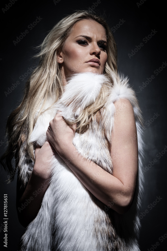 Lady in fur coat Lady in fur coat