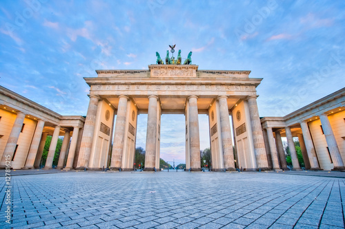 Nice sky in Berlin  The Brandenburg Gate in Berlin  Germany