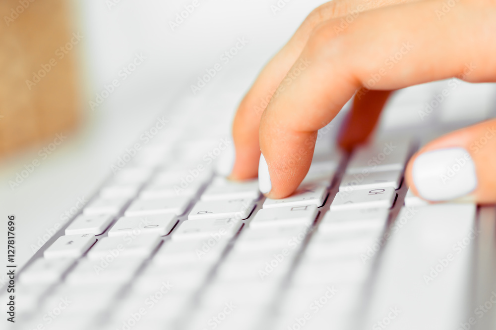 Hands of an office woman typing Hands of an office woman typing