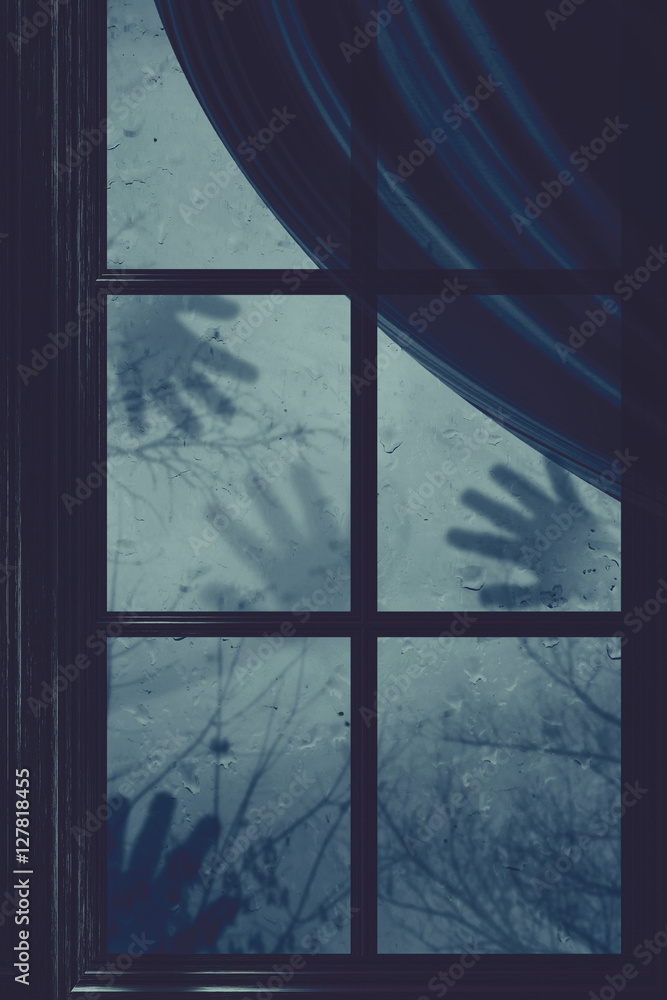 Fototapeta premium Ghost Hands on Window