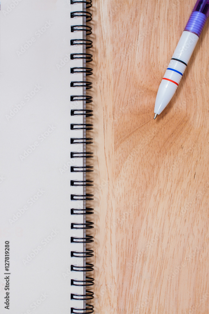 image of a notebooks and pencil on the desk, close-up image of a notebooks and pencil on the desk, close-up