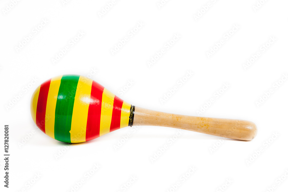 colorful maracas isolated on white background colorful maracas isolated on white background