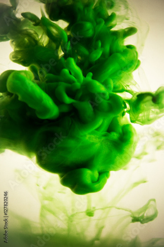 green dye in water 
