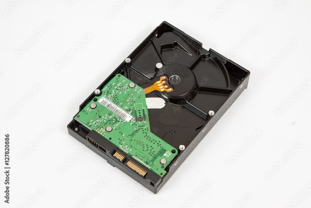 close up HDD - Hard Drive Disk isolated on white background close up HDD - Hard Drive Disk isolated on white background