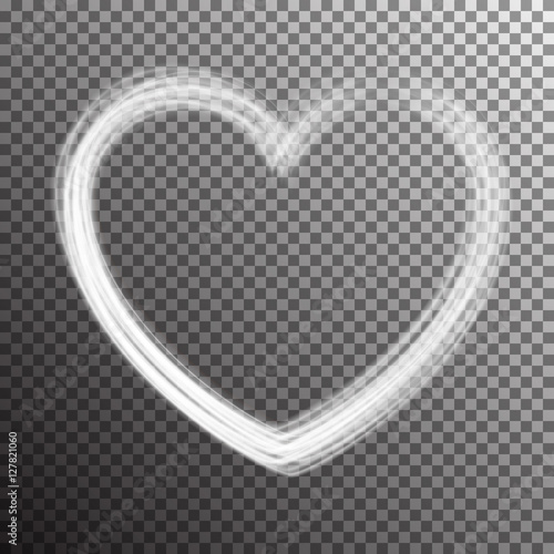Creative shiny heart shape