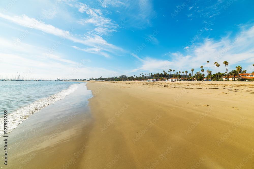Golden shore in Santa Barbara