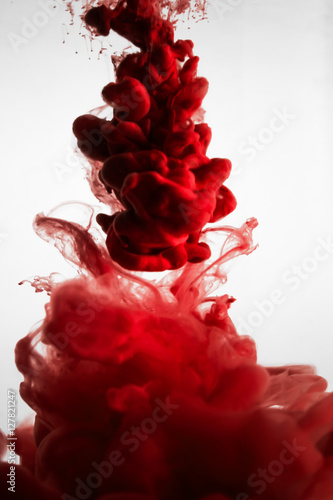 red dye in water