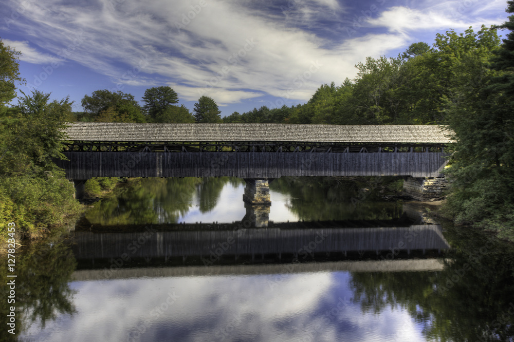 Parsonfield Porter Covered Bridge in Maine Parsonfield Porter Covered Bridge in Maine