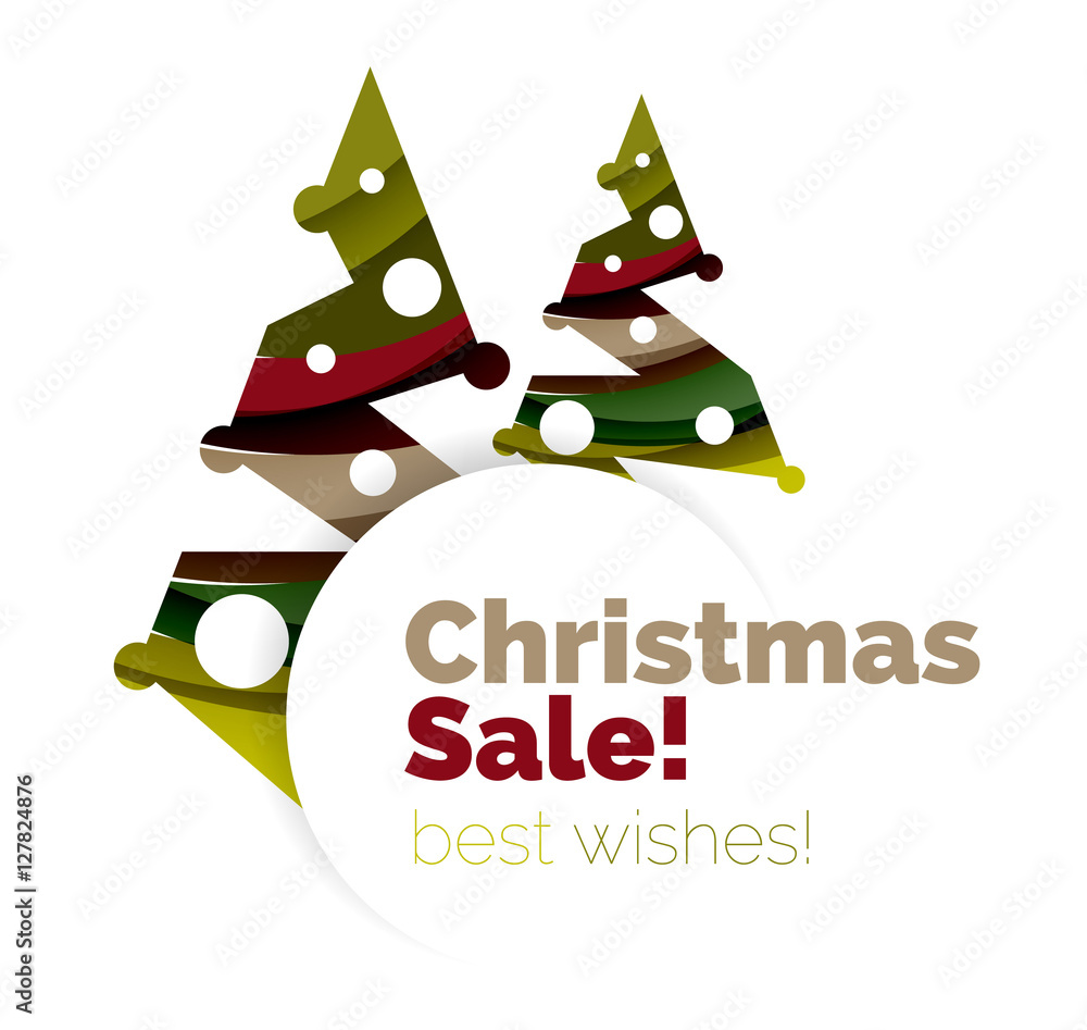 Christmas geometric abstract sale promo banner Christmas geometric abstract sale promo banner