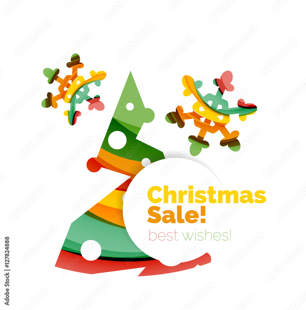 Christmas and New Year sale banner Christmas and New Year sale banner