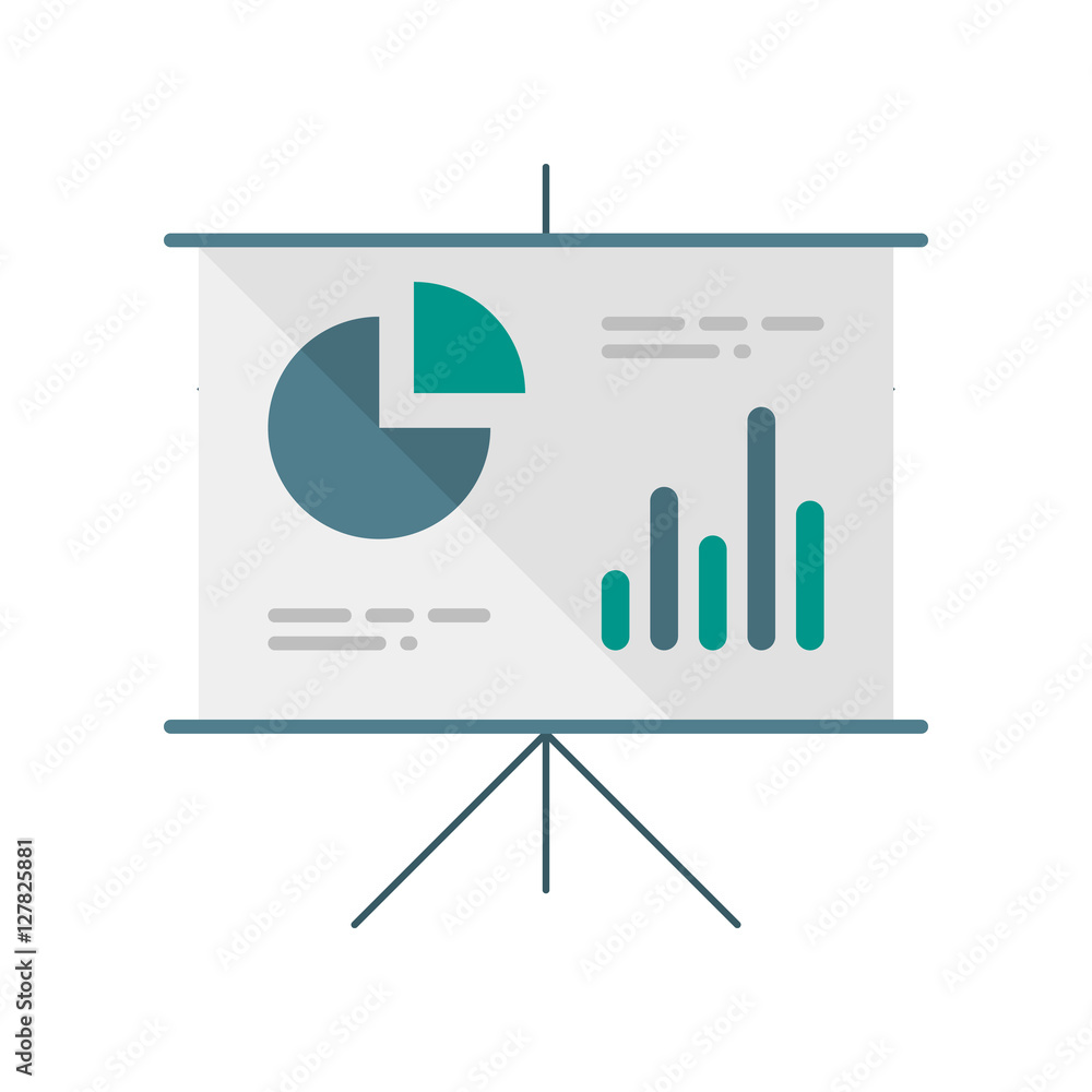 Presentation. Schedule. Diagram. Vector icon. Presentation. Schedule. Diagram. Vector icon.
