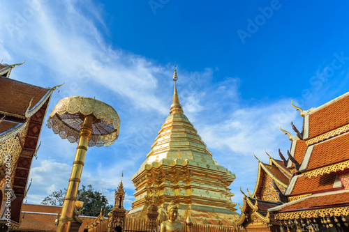 Doi Suthep temple, Landscape of beautiful temple in Chiang Mai,