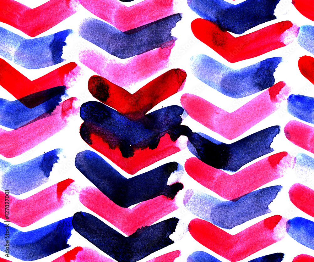 Fototapeta premium Seamless texture. Colorful watercolor stains. Brush strokes. Background. Repeated pattern. Abstract graphic background.