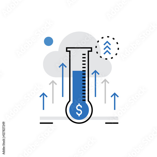 Fundraising Monoflat Icon.