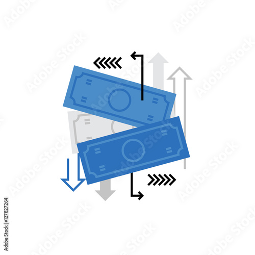 Money Flow Monoflat Icon.