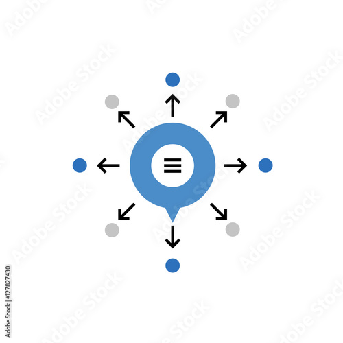 Viral Marketing Monoflat Icon.