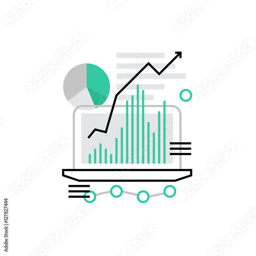 Traffic Growth Monoflat Icon.