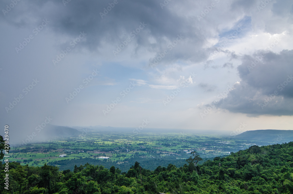 This image is landscape photo of mountain with cloud This image is landscape photo of mountain with cloud