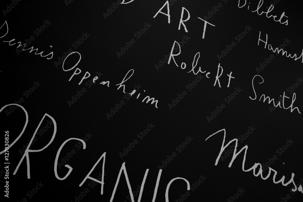 Blackboard written Blackboard written