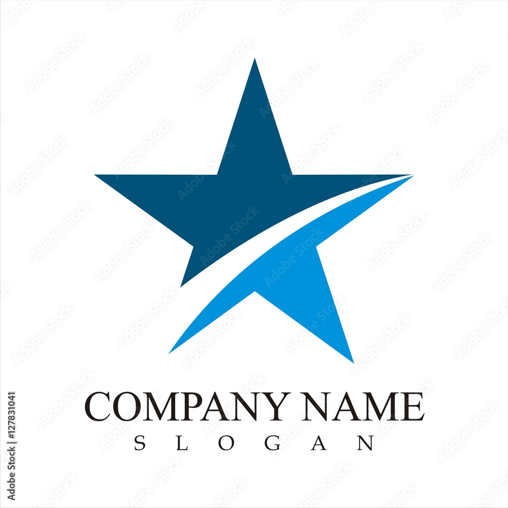 abstract star logo template abstract star logo template