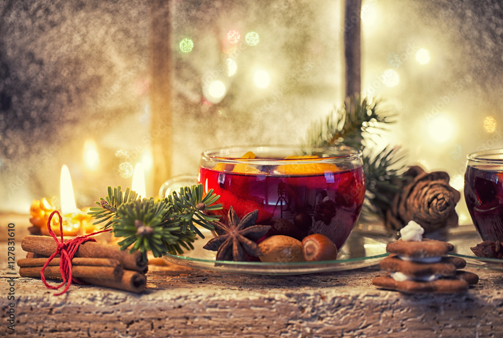 Glühwein Festlich Karte Stock-Foto | Adobe Stock
