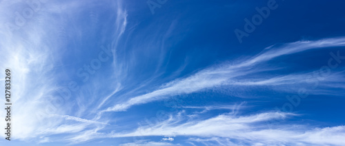 blue sky background with puffy with cloud