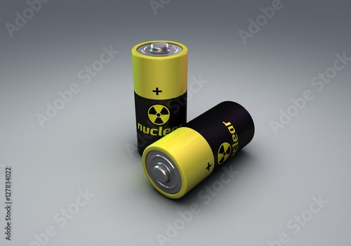 3d rendering nuclear atomic battery