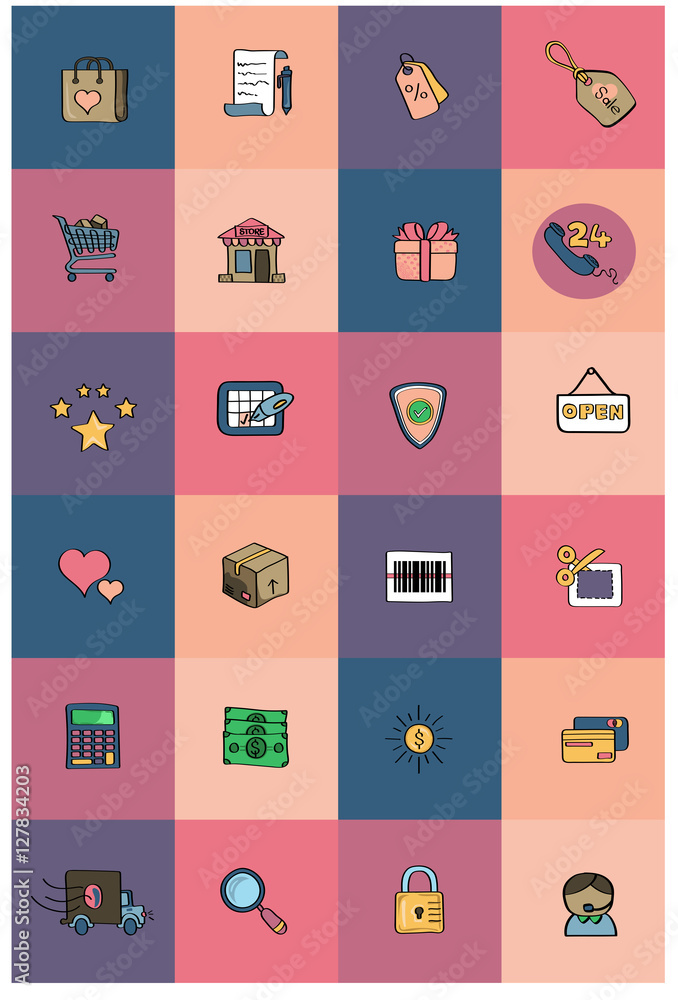 e-commerce icons vector set e-commerce icons vector set