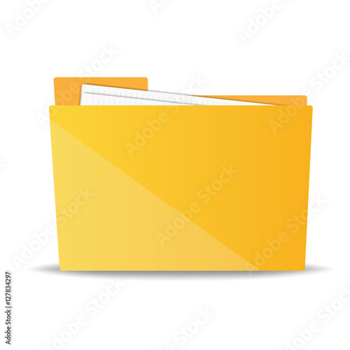folder for papers. vector illustration