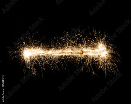 sparkler firework light dash, hyphen or minus mark