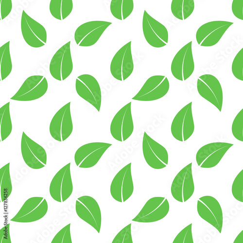 green seamless leaves