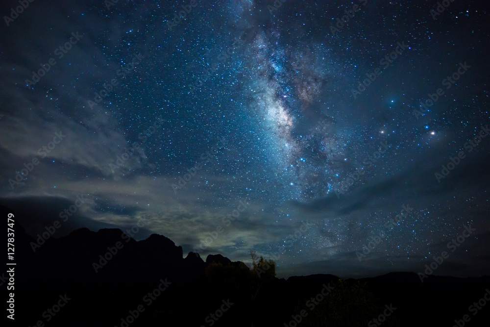 Naklejka Milky Way. Beautiful night sky