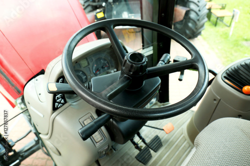 Modern tractor cabin interior © Africa Studio