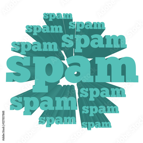 
Spam word cloud. EPS 10 vector.