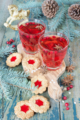 Hot mulled wine