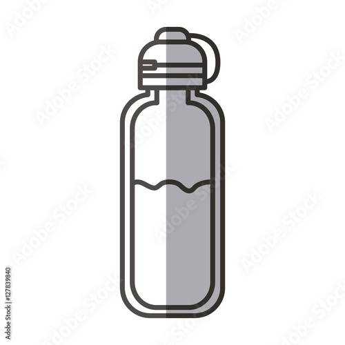 Bottle of water icon. Drink mineral liquid fresh and health theme. Isolated design. Vector illustration
