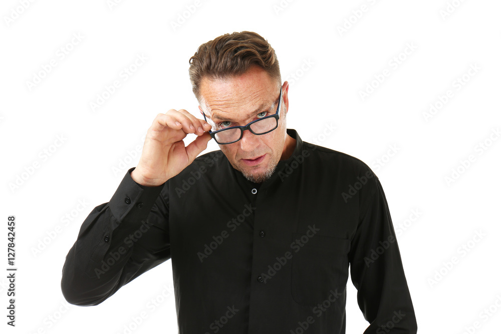 Handsome man on white background Handsome man on white background
