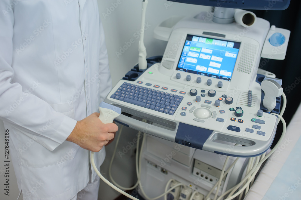 ultrasound diagnosis doctor's hand ultrasound diagnosis doctor's hand