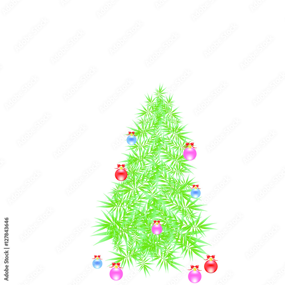 Christmas tree, holiday card Christmas tree, holiday card