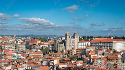 Porto Centre ville vieille vue d'ensemble panorama Cathédrale